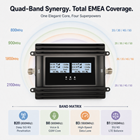 Amplificador de Señal Celular EasyBoost 2G/3G/4G/5G de Cuatro Bandas, Modelo BA-L8GDW/800K, Cobertura de 800m2, Serie Pro, para Apartamentos