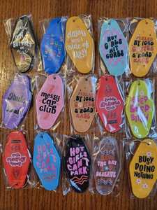 Wholesale Custom Logo Trend Acrylic Print Colored Logo Key Chain Charm Colorful <b>Anime</b> Transparent Motel Key Chain Customization - Product Image 5