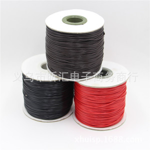 Xinhui Round Waxed Cord <b>Black</b> 1mm Elastic DIY Jewelry Making <b>String</b> Yiwu Origin - Product Image 4