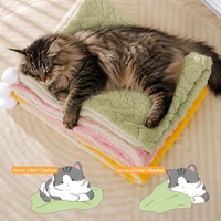 Couverture Douillette Réversible en Taffetas 100% Polyester pour Animaux de Compagnie – Douce, Moelleuse, Chaude, Lavable en Machine, Toutes Saisons, pour Lit d'Intérieur Chat et Chien – Vente en Gros