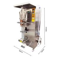 Remplisseur de formulaire d'ensachage entièrement automatique Sachet de lait, de jus et d'eau Sachet de liquide Remplissage de sachets Machine d'emballage de scellage Frais de fret