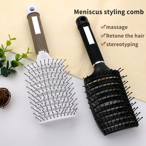 Peigne de massage du cuir chevelu, manche en plastique, poils en nylon, <span class=keywords><strong>pour</strong></span> femmes, <span class=keywords><strong>pour</strong></span> démêler les cheveux bouclés, démêleur, outil de coiffure de salon de beauté - Product Image 5