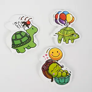 Die Cut Waterproof Cartoon Sticker Custom Design Shape Sticker Printing For Laptop Vinyl Adhesive Diecut Advertising Stickers