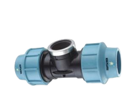 Harga Fitting Pipa Grosir 25mm Sambungan Pipa Berulir Sama dengan Fitting Kompresi PP T Joint Tee