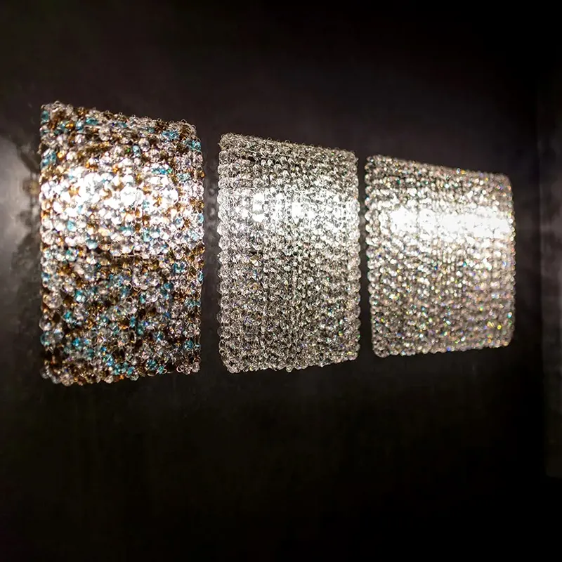 Iluminação interior combinação de cachoeira de cristal italiano luzes do restaurante villa luxuosa lustres de cristal para sala de estar