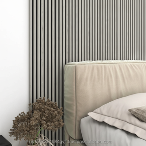 Panneau mural de bande de panneau acoustique gris clair de 2400*600 MM - Product Image 1