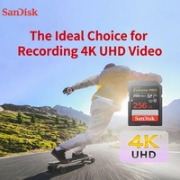Kartu Flash SanDisk PRO Asli 100% Micro Card V30 Class10 TF Card 256GB Cocok untuk Penyimpanan Kamera 4K