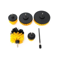 Lot de 6 brosses de nettoyage pour tapis de sol de voiture jaunes/blancs/verts/noirs, pour le nettoyage intérieur, vente en gros OEM