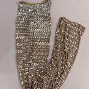 Vestido de baile longo com strass brilhantes, sensual, em tule transparente, para mulheres, ideal para aniversários, eventos, festas de formatura, fotos e eventos noturnos. - Product Image 6