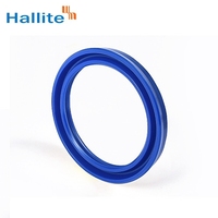 Joint d'étanchéité Hallite 605 4615600 55x65x7 pour tige de vérin hydraulique, joint en U double lèvre en polyuréthane PU, joint hydraulique Hallite