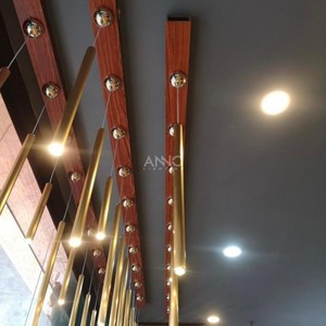 ANNO sang trọng vàng kim loại đèn chùm ánh sáng mặt dây chuyền sảnh lớn trang trí đèn chùm - Product Image 5