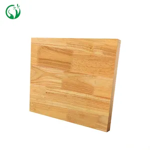 Rubber Wood Promotion Solid Flooring Material Finger Elm Rubber Wood Edge Glued Joint Board