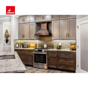 אלנדגרופ שיפוץ חלקי עץ מייפל ריהוט מלא קצה גבוהה מלא שייקר ארון מטבח שייקר עם ארונות קיר - Product Image 4