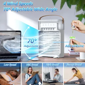 Draagbare Desktop Airconditioner Luchtbevochtiger Ventilator Huishoudelijke Handheld Kleine Luchtkoeler