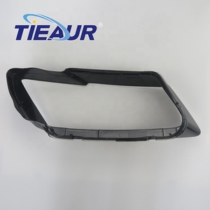 Copriobiettivo faro TIEAUR copri fari bordo nero trasparente faro auto in vetro copriobiettivo per <span class=keywords><strong>Q5</strong></span> 2013-2017 anno - Product Image 3