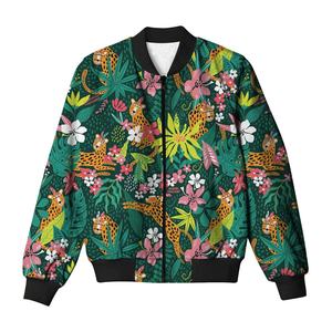 Meilleures ventes de blousons bombardiers longs au design classique Variété à la mode avec veste à sublimation à chaud avec logo à l'avant - Product Image 4