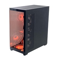 Pcooling Gaming Pc Case Full Tower Computer Case E-Atx/M-Atx/ Mini-Itx Personnalisé Verre Trempé Couleur Noire Computer Case