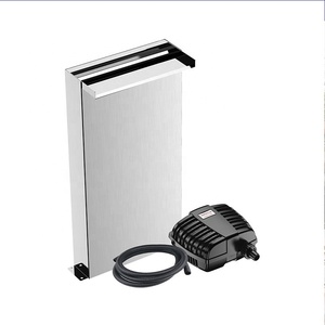 Cascade de piscine professionnelle en acrylique et acier inoxydable 304 avec éclairage pour jardin - Product Image 4