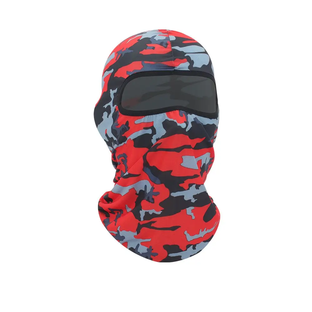 Impressão personalizada Balaclava Camo Um Buraco Colorido Máscara Facial Completa Motocicleta Balaclava Ski Mask