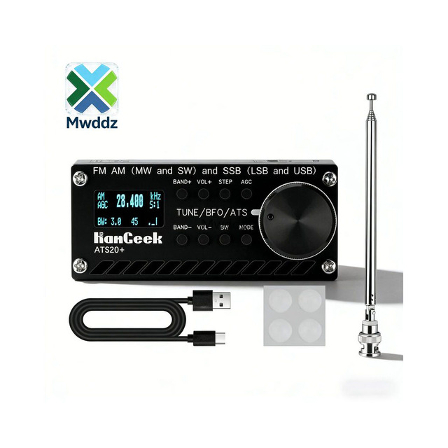 ATS-20+ Plus ATS20 V2 SI4732 Radio Receiver DSP SDR Receiver FM AM (MW and SW) and SSB (LSB and USB)