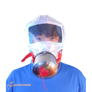 XHZLC Masker Wajah Anti asap, masker wajah Anti asap 40 aluminium/emas, layanan keselamatan pemadam kebakaran fleksibel - Product Image 4