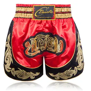 Kick Boxing Shorts Customfabricmuay Thai Shorts Summer Sportswear MMA Mma Clothing Sea, Air Thailand Satin Design Your Own Men