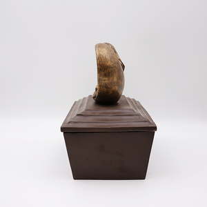 OEM angelo bronzy con cenere funeraria infantile urna da cremazione artigianale in resina artigianale di medie dimensioni urne umane - Product Image 4
