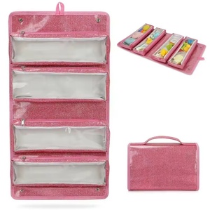 <b>Women's</b> Large Capacity PVC Zipper Toiletry Organizer Fashionable Waterproof Portable Makeup <b>Bag</b> Foldable <b>Messenger</b> <b>Bag</b> <b>for</b> Large - Product Image 4