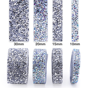 Wholesale Rolls <strong>Resin</strong> Rhinestone Belt Drill <strong>Strip</strong> Double-Sided Adhesive Self-Adhesive - Product Image 2