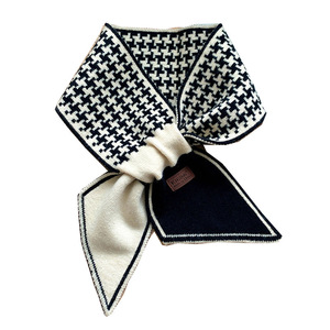 <span class=keywords><strong>2022</strong></span> vente chaude luxe hiver chaud femme écharpe croix imprimé Plaid tricot chaud châles écharpes - Product Image 4