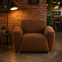 Fauteuil de détente en tissu de luxe moderne pour salon, maison, appartement