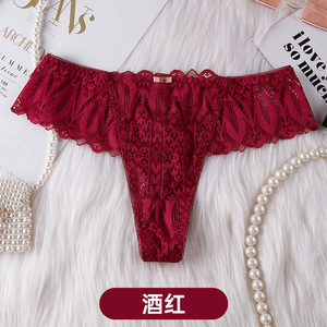 Zhenshangmei ren thongs cho phụ nữ chuỗi chéo cao eo đồ lót Rỗng ra táo bạo quần lót sexy phụ nữ thongs - Product Image 6