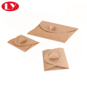 Unique Close Recycled <strong>Brown</strong> Kraft Paper <strong>Envelope</strong> Custom Logo Printed <strong>Small</strong> Gift <strong>Envelopes</strong> - Product Image 4