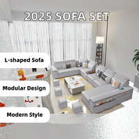 Nouveau Canapé Sectionnel Tendance 2025 pour Grand/Petit Appartement, Tissu Amovible Lavable, Rembourrage Éponge, Meuble de Salon