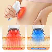 Dispositivo de Adelgazamiento Corporal 6 en 1 con Cavitación y Masaje, Recargable por USB, No Invasivo, para Abdomen, Muslos y Brazos, Eliminación de Celulitis