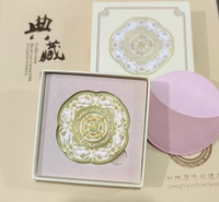 Nouveaux éléments de style chinois panda fleur animal texture miroir de maquillage de poche portable