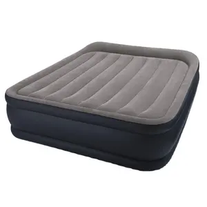 INTEX 64136 Luxury Indoor And Outdoor Flocking Double Mattress Inflatable Bed