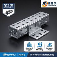 Bandeja Portacables Perforada de Acero Galvanizado, Sistema de Gestión de Cables para Cableado Eléctrico, Sistema de Soporte Industrial