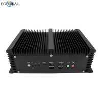 Mini Ordenador Industrial Sin Ventilador EGLOBAL, Intel Core i7-8550U, DDR4, MSATA SSD, 2 LED, VGA HD, 8 USB, Gigabit LAN, Linux
