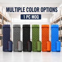 Matelas de camping gonflable portable ultra-léger multi-tailles en nylon 40D TPU avec pompe à pied manuelle pour usage individuel/double/large