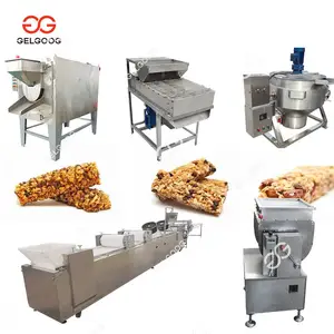 Manufacturing Oatmeal Crisp Fruit Candy Production Line Energy Chocolate Protein Bar Making Machine