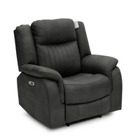 Set Sofa Recliner Elektrik Kulit Modern Geeksofa Furniture 3 2 1 untuk Ruang Tamu