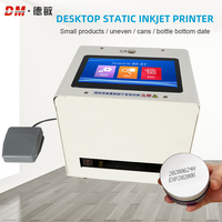 Demin A12 Desktop Dtf Printer untuk kaleng kotak Qr kode Batch nomor Inkjet Printer tanggal produksi cetak untuk tutup botol