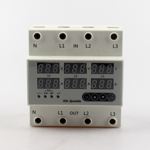 อุปกรณ์ป้องกันแรงดันไฟฟ้าแบบราง Din รุ่น AVP-63 สามเฟส พร้อมระบบตรวจสอบแรงดันเกินและต่ำกว่าปกติ ปรับค่าควบคุมแรงดันไฟฟ้าได้ - Product Image 2