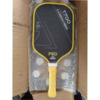 Machine de pickleball pour raquette de pickleball en fibre de carbone T700, ensemble complet de pagaies 16 mm, personnalisé, pressé à chaud transfrontalier