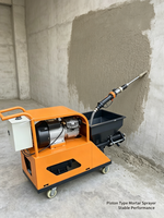 Pulvérisateur de ciment mobile à sortie élevée, directement de l'usine, pour la construction de murs intérieurs et le plâtrage extérieur