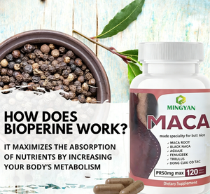 Capsules de racine de maca noire personnalisées OEM/ODM pour adultes - Complément alimentaire à base de maca pour l'équilibre hormonal - Product Image 2
