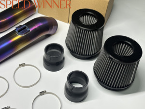 Speednissan yüksek kalite 3 inç titanyum soğuk hava emme borusu kitleri Nissan GTR GTR için filtre ile 2009-2019 - Product Image 5