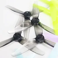 4 Buah/2 Pasang Baling-Baling Gemfan 3016 3 Inci 3 Bilah Plastik PC CW/CCW-3 Lubang 1.5Mm Poros FPV Drone Balap DIY
