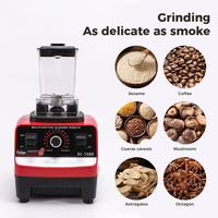 Blender Portabel 2-in-1 3-in-1 2L 4500W untuk Penggunaan Komersial Hotel, Penghancur Es, Pembuat Jus & Pengolah Makanan dengan Pembersihan Mudah